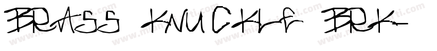brass knuckle brk字体转换